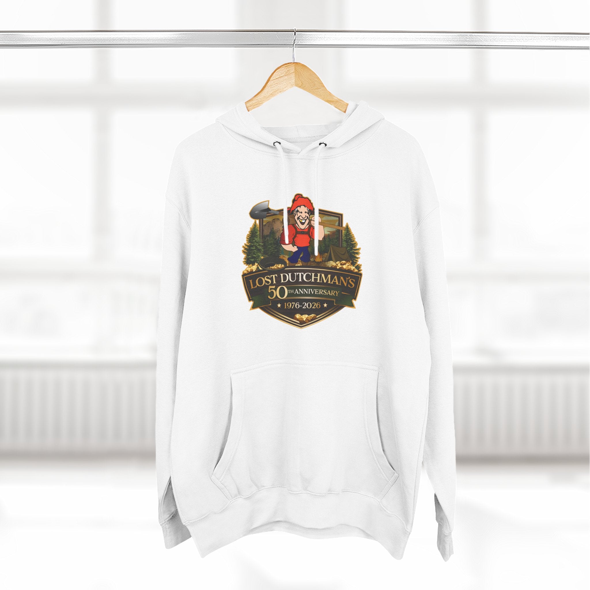 Lost Dutchman's 50th Anniversary Hoodie — Commemorative Desert Legend Graphic Hoodie