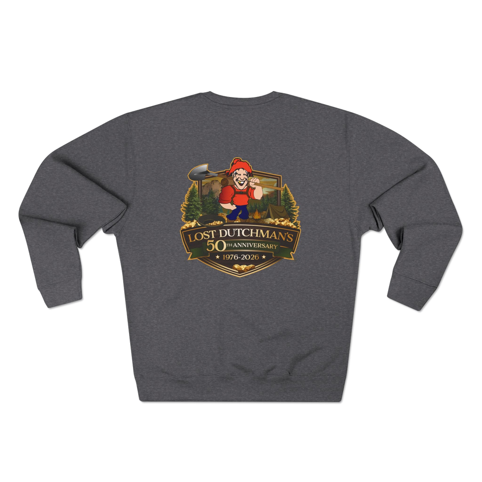 Lost Dutchman's 50th Anniversary Crewneck Sweatshirt - Retro Miner Logo Pullover
