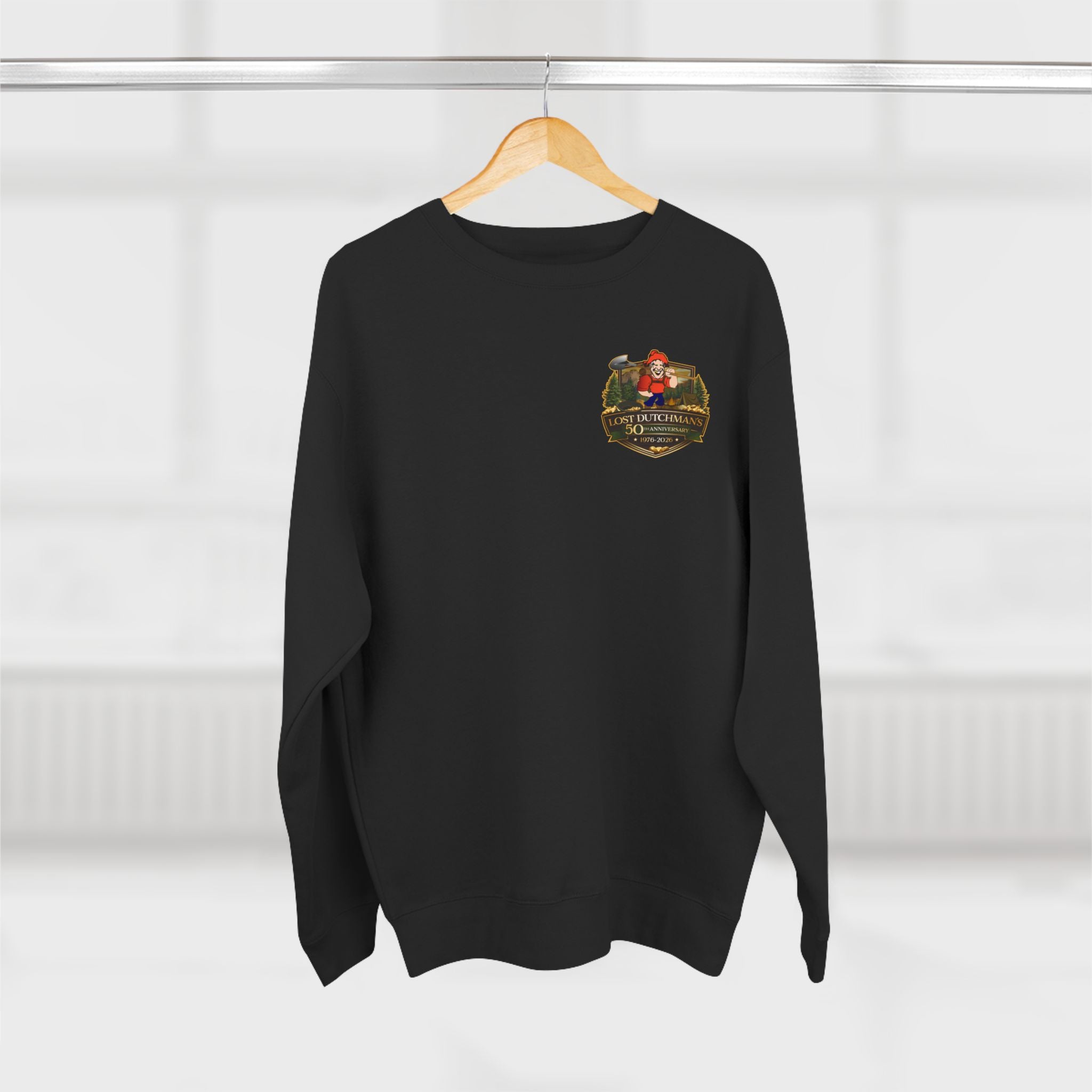 Lost Dutchman's 50th Anniversary Crewneck Sweatshirt - Retro Miner Logo Pullover