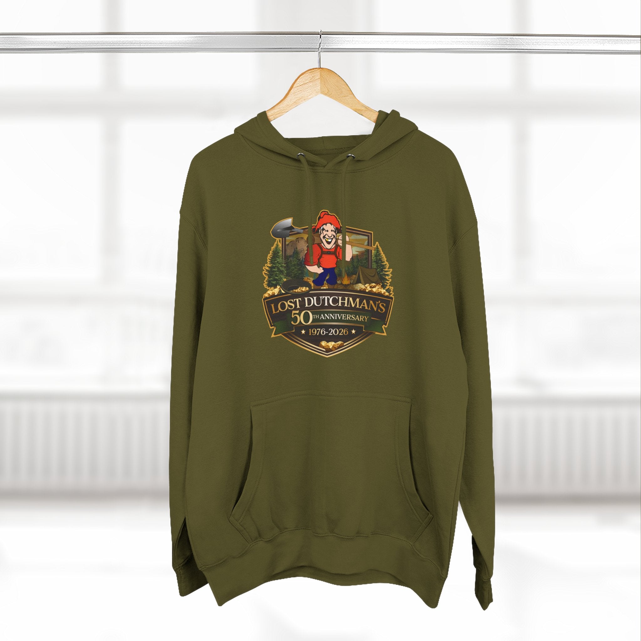 Lost Dutchman's 50th Anniversary Hoodie — Commemorative Desert Legend Graphic Hoodie