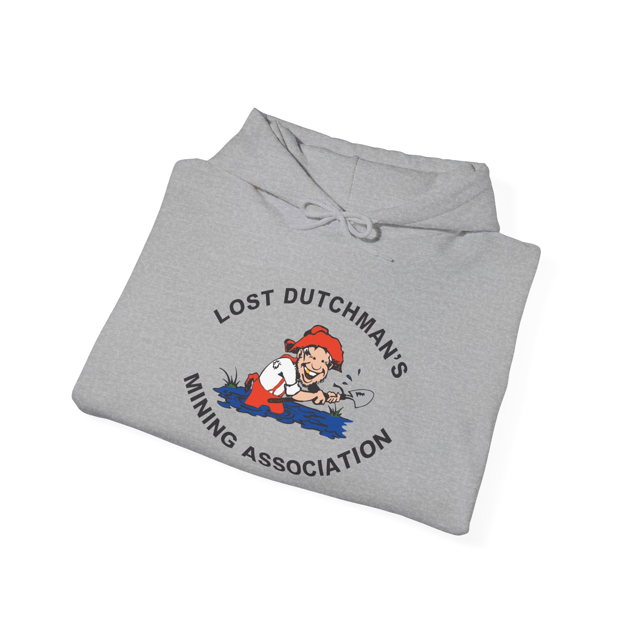 Lost Dutchman's Mining Association Hoodie – Retro Digger Logo Pullover