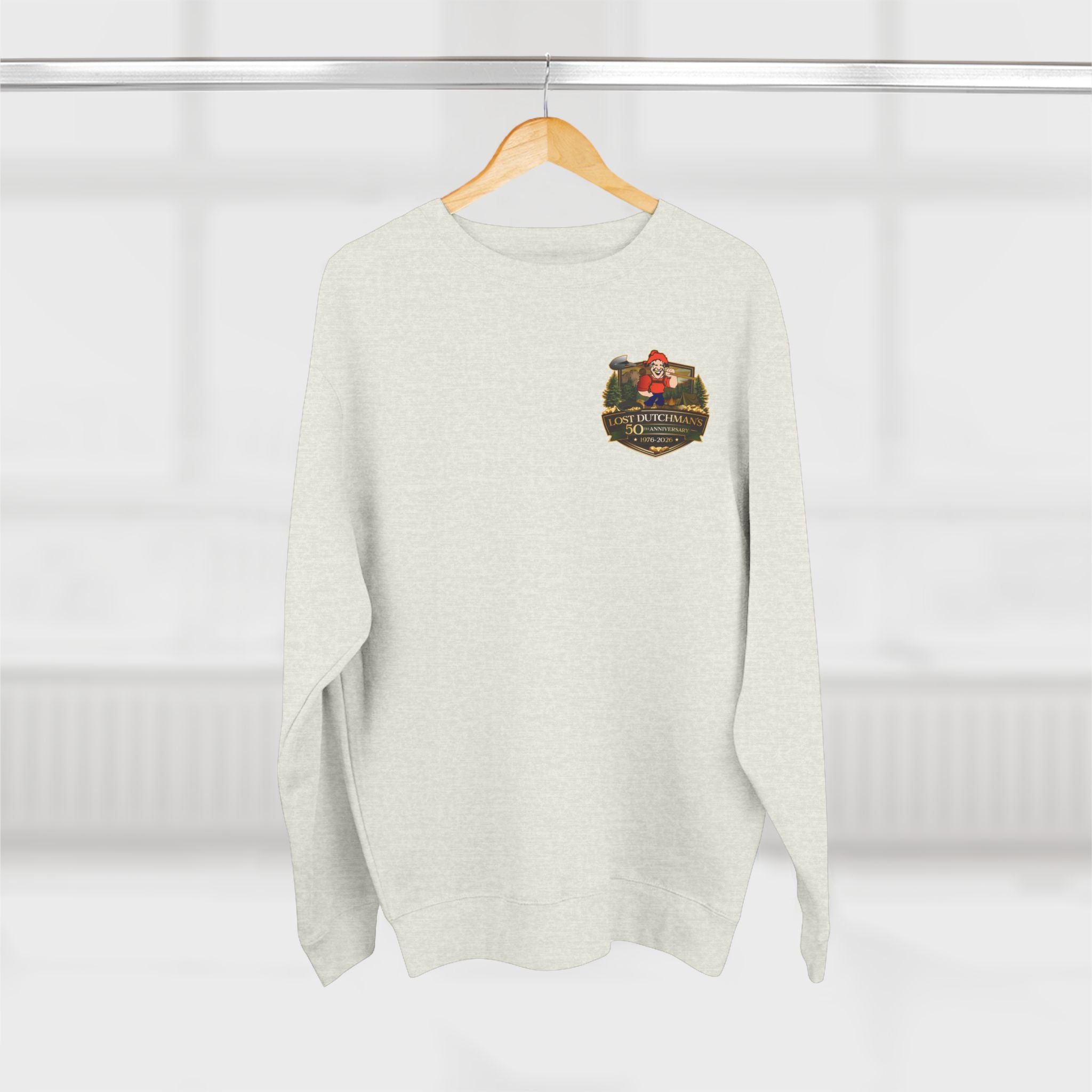 Lost Dutchman's 50th Anniversary Crewneck Sweatshirt - Retro Miner Logo Pullover