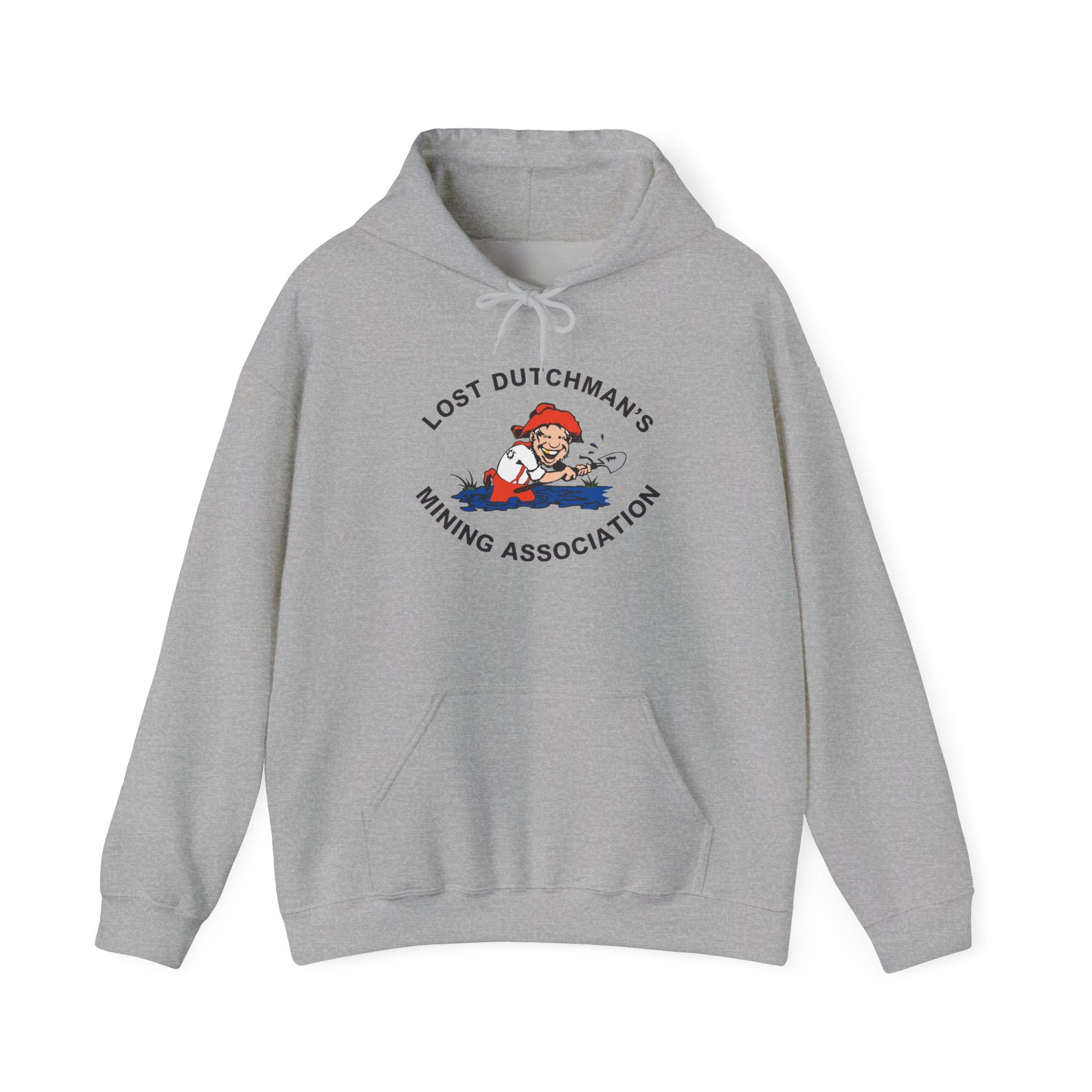 Lost Dutchman's Mining Association Hoodie – Retro Digger Logo Pullover